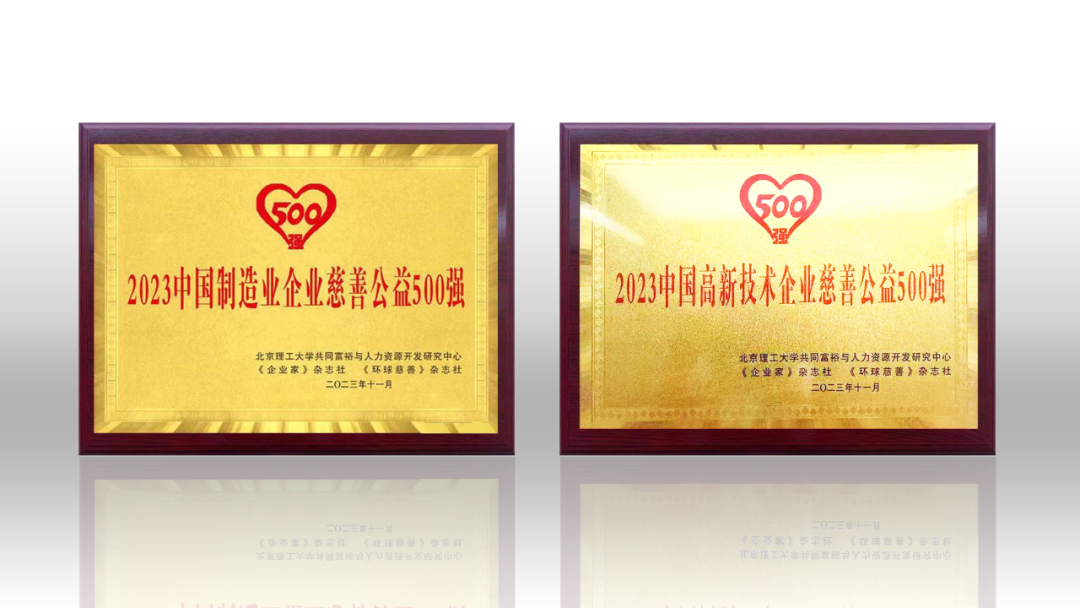 2023中国企业慈善公益500强宣布 兴发娱乐荣登两项榜单